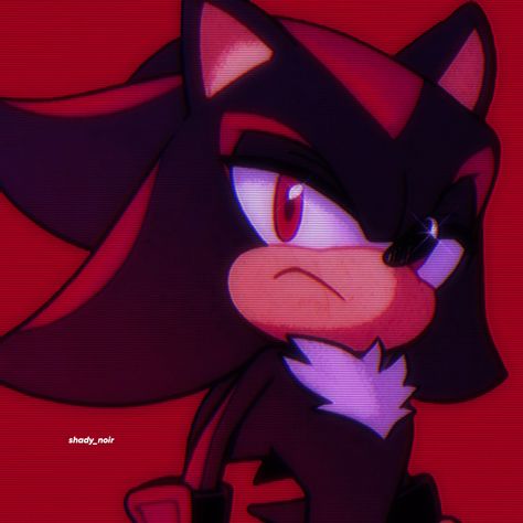 Ig: shady_noir Shadow Pfp, Shadow And Amy, 2000s Art, The Cardigans, Sonic Franchise, Hedgehog Art, Shadow Art, Sonic And Shadow, Sonic Fan Art