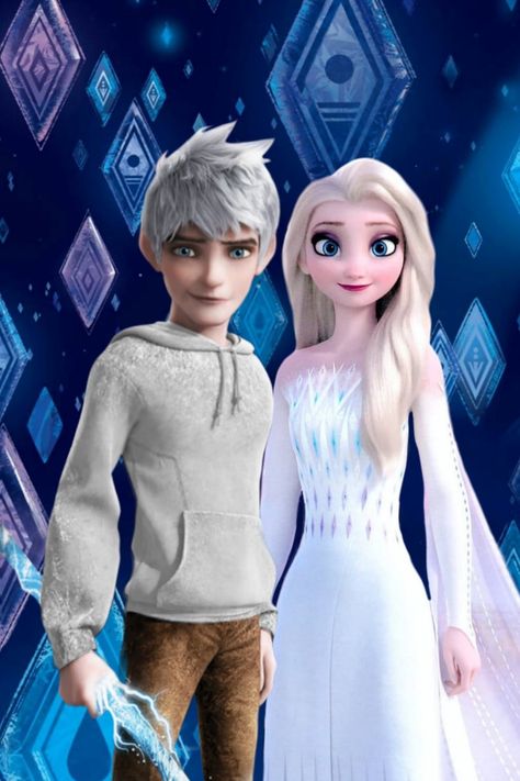 Elsa And Jack Frost, The Isle Of The Lost, Elsa And Jack, Jake Frost, Jackson Overland, Frozen And Tangled, Isle Of The Lost, Jack Frost And Elsa, Jack And Elsa