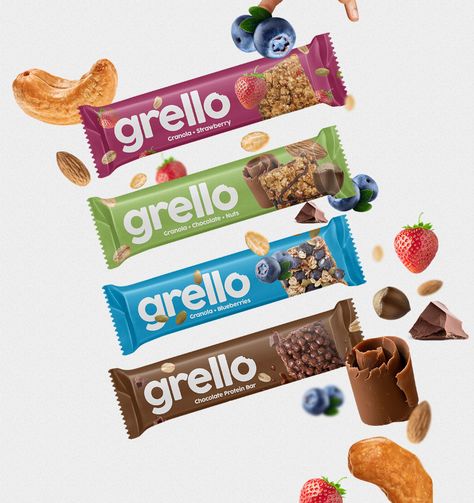 Protein Bar Brands, Chocolate Bar Design, Biscuits Packaging, Packaging Snack, Chocolate Packaging Design, Bakery Design Interior, Cereal Bar, Drinks Packaging Design, Packaging Ideas Business