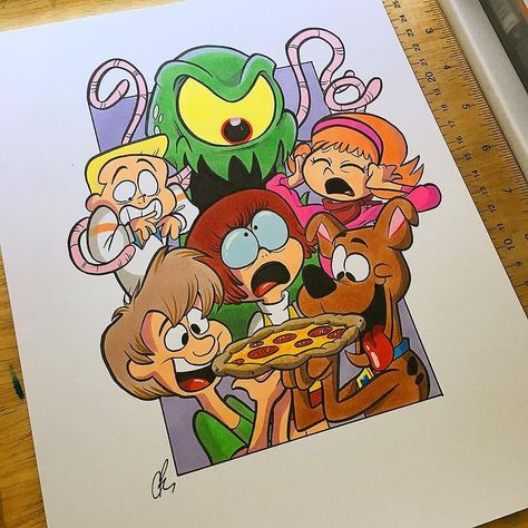 I’ve honestly always preferred the kid version of Scooby Doo over the original teensters. More colorful, cartoony character designs, and a… | Instagram Scooby Doo Halloween Drawing, Scooby Doo Drawing Cartoon Characters, Scooby Doo Drawing Pencil, Disney Color Pencil Drawing, Scooby Doo Art Style, Scooby Doo Bullet Journal, Scooby Doo Drawings, Scooby Doo Sketch, Scooby Doo Fan Art