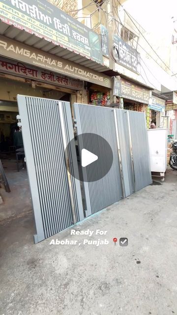 NEW RAMGARHIA ENGI. WORKS 🏗️ on Instagram: "We make all Types of gate , ironic gates ,steel gates , Metal gates , aluminium profiles gates , wooden sheets gates , grills , railings , steel railings , glass railings , wooden railings , japani chokhats , door frames & windows , chogaths & windows frames with finest quality without any compromise. A complete real estate fabrication shop.  we manufacture Iron & steel products everything a house needs.  we provide good services.  we are Gates , steel railing & glass railing , wooden railing , door frame Specialist ✅ @new.ramgarhia.engi.works  contacts-8209741313  #gate #design #gatedesign #designs #glassrailing #glassrailings #railing #grill #home #homedecor #homedesign #homesweethome #exteriordesign #exterior #interiordesign #interior #engine Grilled Gate Design, Profile Gate Design, Gates Metal, Wooden Railing, Iron Window Grill, Steel Gates, Grill Gate, Glass Railings, Grill Gate Design