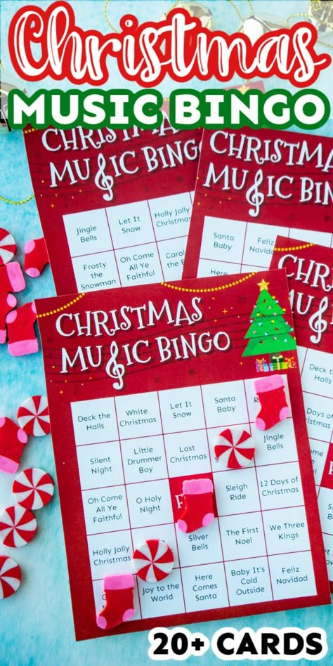 Virtual Christmas Games, Printable Bingo Cards, Music Bingo, Free Printable Bingo Cards, Christmas Gift Games, Christmas Games For Adults, Xmas Games, Games Christmas, Fun Christmas Party Games