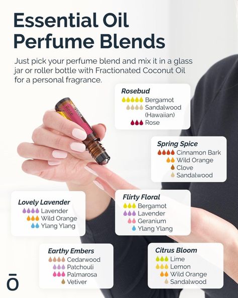 Essential Oil Perfume Blends, Perfume Blends, Essential Oil Roller Bottle Recipes, Essential Oil Perfumes Recipes, Roller Bottle Recipes, Homemade Perfume, Essential Oil Combinations, Essential Oil Diffuser Blends Recipes, Perfume Recipes