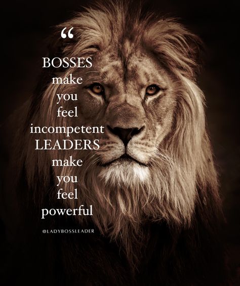 Strong Leader Quotes, Boss Vs Leader, Life Insurance Marketing Ideas, Good Leadership Quotes, Life Insurance Marketing, Motivational Tips, Leadership Motivation, Lion Quotes, Leader Quotes