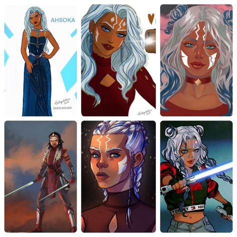 Ahsoka Tano Hair, Ahsoka Tano Show, Human Ahsoka, Ahsoka Artwork, Ahsoka Novel Fanart, Ahsoka Tano And Anakin Fanart, Ahsoka Tano Nails, Ashoka Tano Art, Ahsoka Fanart