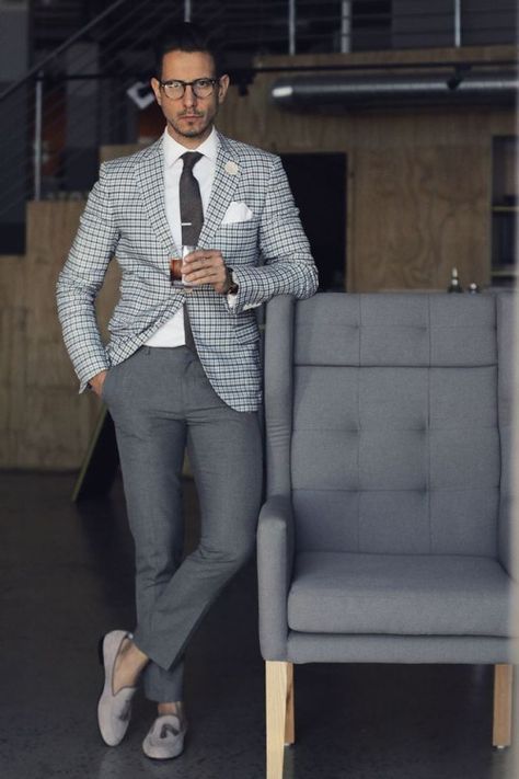 Best Business Casual Outfits, Terno Slim Fit, Mens Fashion Blog, Traje Casual, Stil Elegant, Cooler Look, Sharp Dressed Man, Well Dressed Men, Gentleman Style