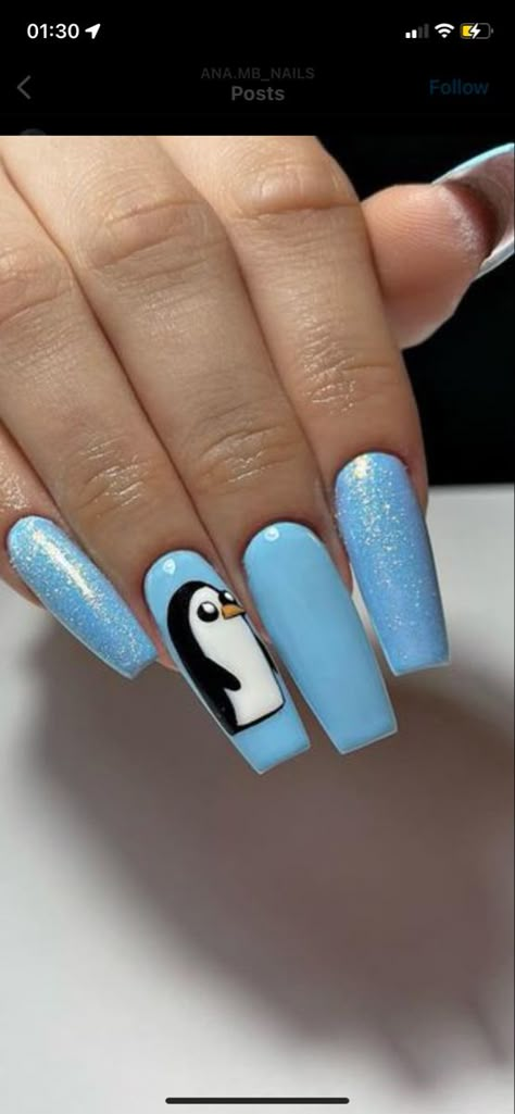 Nails inspired by the cartoon network show ,,Adventure Time” Adventure Time Nail Designs, Winter Cartoon Nails, Amazing World Of Gumball Nail Art, Adventure Time Acrylic Nails, Adventure Time Nails Acrylic, Cartoon Network Nail Art, Regular Show Nails, Bmo Nails, Cartoon Network Nails