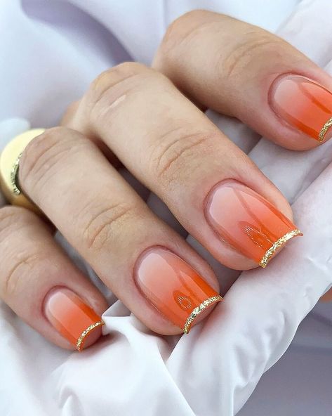 Fashion 15 Best Orange Nails	ByZoe Grace Posted onJuly 25, 2024July 25, 2024 Orange Nails With Sparkles, Orange And Sparkle Nails, Sparkly Orange French Tip Nails, Orange Sparkle Nails, Sparkly Orange Nails, Orange Glitter Nails, Shimmery Orange Nails, Papaya Sorbet, Glitter French Nails