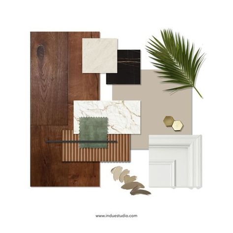 Wooden Theme Interior Design, Residential Color Palette, Wood Combination Interior, Green Material Board, Material Mood Board Interior Design, Material Board Interior Design, Wood Moodboard, Wood Color Combination, Material Mood Board