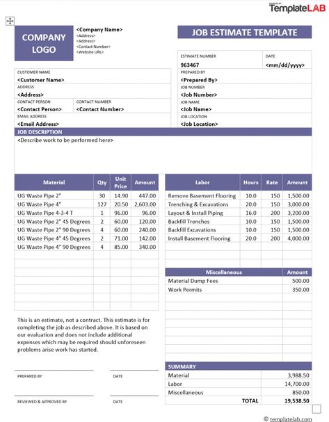 Free printable template drywall bid template drywall bid template drywall estimate template doc. Drywall estimate template, Project scoping and calling are an essential tool for virtually any business. The range of your job might need to change in... Construction Bids, Job Goals, Construction Repair, Estimate Template, Software Projects, Quote Template, Commercial Construction, Template Word, Invoice Template