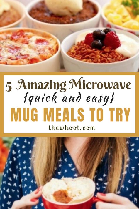 microwave mug meals Microwave Recipes Dinner, Mug Pizza, Meals In A Mug, Mug Dinner, Microwave Mug Recipes, Easy Microwave Recipes, Mug Cake Healthy, Mug Meals, Mug Food