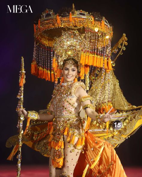 Cultural Themes of the Binibining Pilipinas 2023 National Costumes Traditional Costume Philippines, Filipino National Costume, Binibining Pilipinas National Costume, Philippines Tradition, Festival Costumes In The Philippines, Vintage Circus Costume, Bataan, Philippines Culture, Quezon City