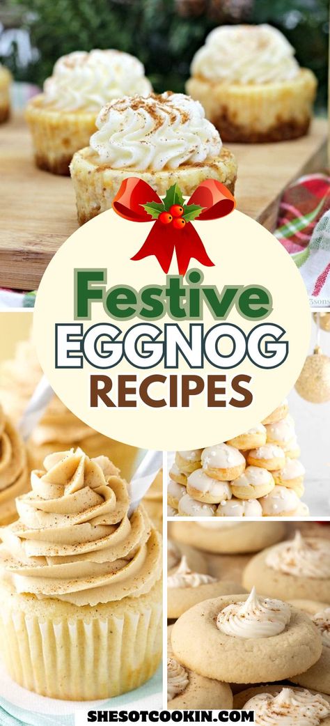 Eggnog Desserts Christmas, Eggnog Recipes Baking, Recipes With Eggnog, Christmas Eggnog Recipe, Eggnog Dessert Recipes, Recipes Using Eggnog, Peppermint Pudding, Best Dessert Recipes Ever, Boiled Custard