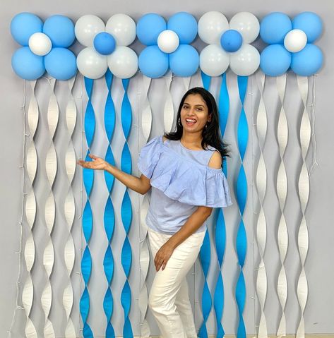 Balloon Wall Decorations, Simple Balloon Decoration, Simple Birthday Party, Simple Birthday Decorations, Simple Wedding Decorations, Wedding Balloon Decorations, Small Balloons, Small Rangoli, Balloon Stands