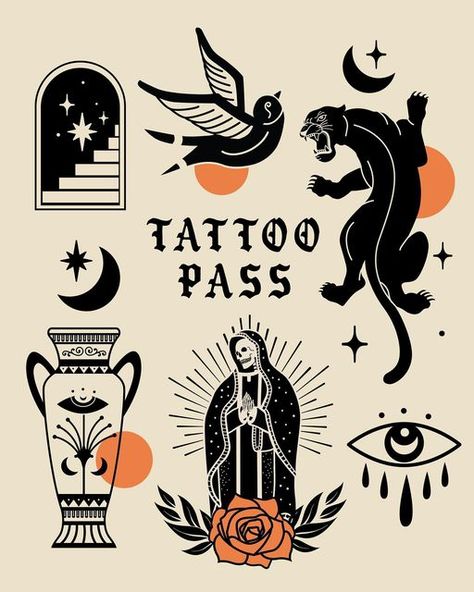 Graphic Design Tattoo, Mystic Tattoo, Vancouver Tattoo, Graphic Design Tattoos, Interesting Tattoos, Flash Tats, Tattoo 2024, Mystical Tattoos, Tattoo Practice