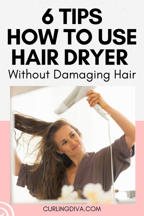 A quick blow-dry can instantly help you avoid a bad hair day, making your hair smooth and manageable. But using a hair dryer exposes your hair to heat which can cause damage. Read on to learn how to minimize the risk and avoid heat damage when blowdrying your hair. #hairtips How To Properly Blow Dry Hair, How To Blow Dry Your Hair, How To Blow Dry Hair, Burnt Hair Smell, Blow Drying Tips, Blow Drying Hair, Dry Curly Hair, Best Hair Dryer, Blow Dry Brush