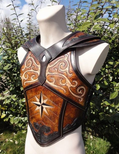 Leather Armour, Costume Armour, Armor Ideas, Cosplay Armor, Battle Armor, Leather Armor, Arm Armor, Medieval Armor, Leather Ideas