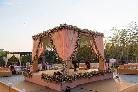 Photo By Aishal - Wedding Planners Indian Wedding Deco, Hindu Wedding Decorations, Indian Wedding Flowers, Reception Stage Decor, Wedding Hall Decorations, Wedding Background Decoration, Wedding Entrance Decor, Lights Wedding Decor, Wedding Stage Design