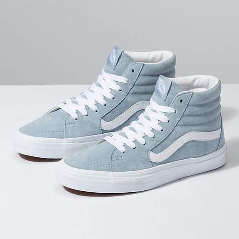 Vans Azul, Cute Womens Shoes, Sk8 Hi Vans, Tenis Vans, Vans Era, Hype Shoes, Sk8 Hi, Vans High Top Sneaker, Vans Sk8