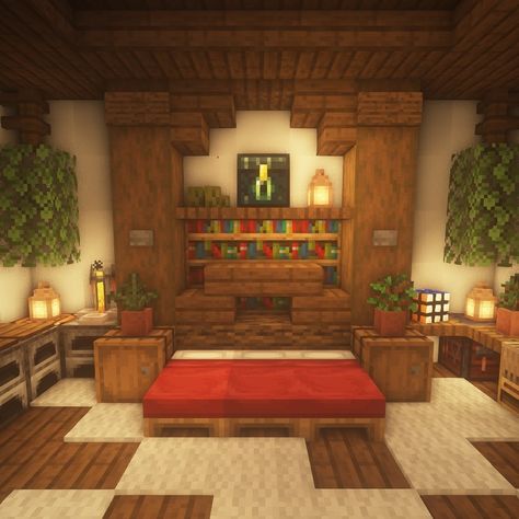 ExecutiveTree - Minecraft (@executivetree) • Instagram-Fotos und -Videos Minecraft Building Room Ideas, Minecraft Bedroom Ideas Survival, Survival Bedroom Minecraft, Minecraft Houses Interior Bedrooms, Minecraft Room Layout, Interior Minecraft Ideas Bedroom, Minecraft Room Ideas Survival, Minecraft Bedroom Interior Design, Bedroom Designs Minecraft