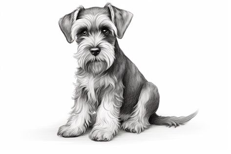 miniature schnauzer drawing Schnauzer Sketch, Schnauzer Drawing, Dog Drawings, Standard Schnauzer, Dog Illustrations, Schnauzer Dogs, Mini Schnauzer, Miniature Schnauzer, Dog Illustration