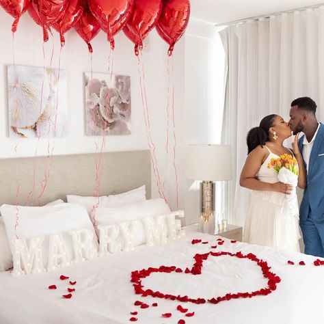 Sweet proposal at @grandbeachmiami ❣️ We can decorate your lodgings for your proposal, whether that be at a hotel or residence, just ask for our Deluxe Decor package 🎈🎈🎈 . . #miamiproposal #proposalexperts #hotelproposal #deluxedecor #proposaldecor #proposalpackages #proposalplanners #proposalphoto #miamibeachproposal Proposal Hotel Room Ideas, Hotel Room Proposal Decoration, Proposal Set Up Ideas Hotel Room, Hotel Proposal Ideas, Proposal Ideas Restaurant, Hotel Proposal, Proposal Photos, Proposal Ideas, Hotel Room