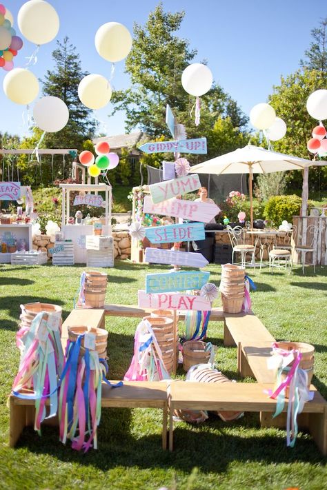 Kids Coachella Party, Fair Decorations Ideas, County Fair Birthday Party, Fair Birthday Party, Coachella Theme Party, Easter Carnival, Coachella Theme, Coachella Birthday, Festival Birthday Party