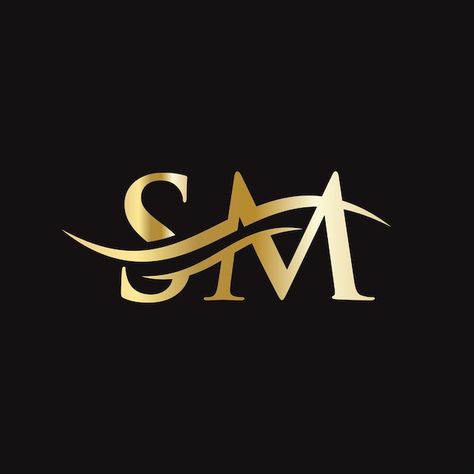 Sm logo monogram letter sm logo design v... | Premium Vector #Freepik #vector #stylish-logo #luxury-brand #luxury-logo #initial-logo Sm Initial Logo, Logo Design Sm, Sm Logo Design Letters, Sm Letter Logo, Sm Logo Design, Sm Wallpaper, Arm Cover Up Tattoos, Sm Logo, Creative Photography Logo