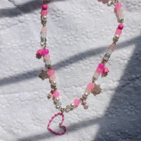 Barbie themed necklace 🩷🌸🌷🪷✨ This is a dream come true for my childhood self who loved pink Barbie themed stuff in childhood. Hope this fulfills your dreams of Barbie themed jewellery as well! DMs are open for customs. . . . . . . #handmadenecklace #handmadejewelry #jewelleryisart #barbiecore #childhooddream #collections #🌸🌸🌸 #🩷️ #✨️ #bimbocore #aesthetic #aestheticaccessories #aestheticjewellery #handmadewithlove #smallbusinessindianwomen #communityovercompetition #bts #barbiefashion Pink Barbie, A Dream Come True, Themed Jewelry, My Childhood, Dream Come True, Barbie Fashion, Handmade Necklaces, A Dream, Dreaming Of You