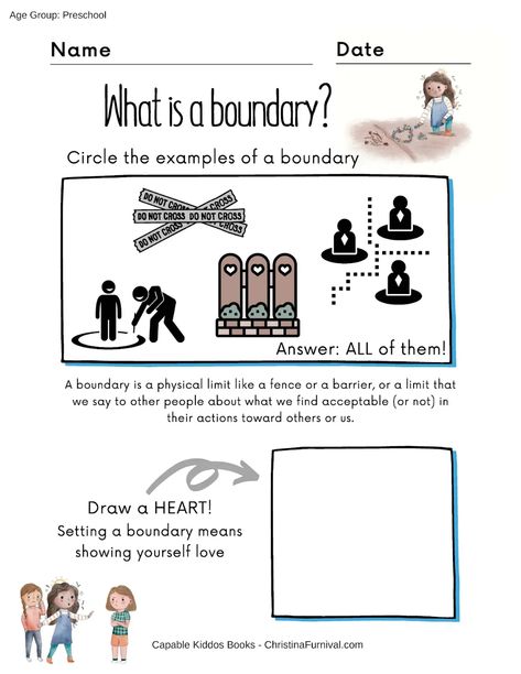 Teaching kids about healthy friendships and boundaries | therapist.com Boundaries Activities For Groups, Boundary Activities For Kids, Friendship Sel Activities, Teaching Boundaries To Kids Activities, Assertiveness Activities For Kids, Mental Health Lessons For Kids, Kids Counseling Activities, Friendship Worksheets For Kids, Boundary Activities Therapy Ideas