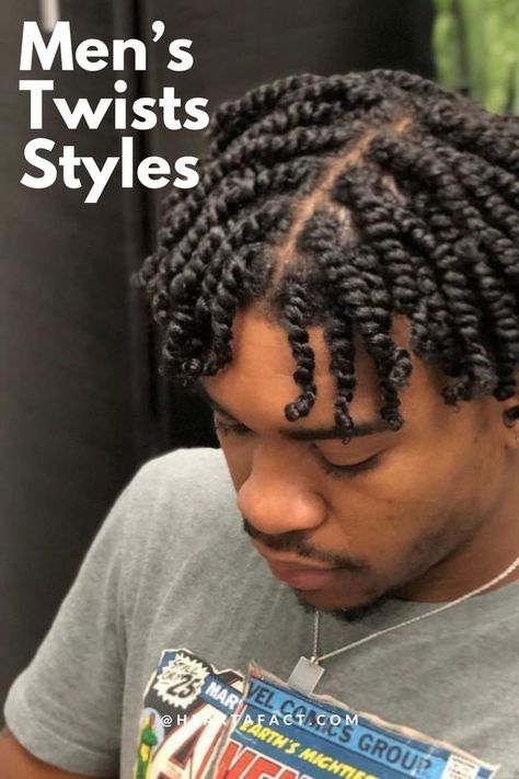 12 Trending Twists for Men (Video + Gallery) | Men's Hairstyle Ideas Men’s Short Twist Hairstyles, Black Hair Twists Men, Two Strand Twists Boys, Men Short Twists Hairstyles, Black Men’s Two Strand Twist, How To Twist Mens Hair, Mens Two Strand Twists Hairstyles, Twist On Men Hair, Male Two Strand Twist