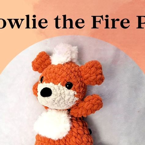 Willow&Wild on Instagram: "Growlie the Fire Puppy 🔥 FREE PATTERN  This fire-type pocket monster has come highly requested, so I'm happy to announce he's finally ready!!   Also - have you seen Revy the No-Sew Car? The pattern is now available on my Etsy, its a perfect market make!! 🚗  If insta patterns aren't your style, there are downloadable patterns on my Etsy 🤗   #willowandwild  #crochetaddict  #crochetlove #crochetoftheday #freepattern  #freecrochetpattern  #freeamigurumipattern  #freepatterns  #pokemon  #pokemonart  #pokemontoys  #pokemonartwork  #pokefan  #pokemoncommunity  #pokemonfan  #pokemonfanart  #pokemonfever  #pokemontoy  #pokémon  #growlithe  #firetype  #firetypepokemon  #instacrochet  #instacrocheting  #crocheteveryday" Pokémon Growlithe, Fire Type Pokémon, Pokemon Toy, Fox Pattern, Pokemon Fan Art, Pocket Monsters, Pokemon Fan, Amigurumi Free Pattern, Im Happy