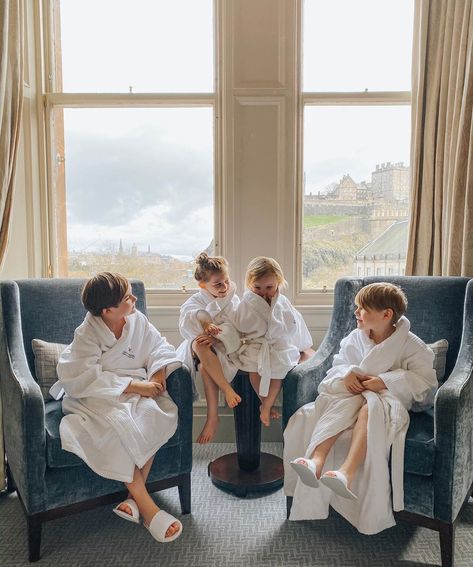 Family Travel on Instagram: “Tell me you love tiny robes and slippers as much as I do? . What’s your favorite thing about hotel rooms?  #liveunforgettable @waedinburgh…” Hotel Family Photoshoot, Family Hotel Photography, Family Robes, Hotel Family Room, Hotel Content, Family Hotel Room, Cny 2024, Hotel Photoshoot, Hotel Photography