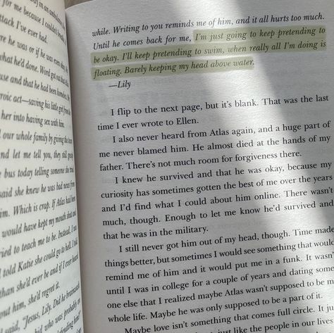 You Can Stop Swimming Now Lily Quote, Its All Going To Be Okay Quotes, It Ends With Us Chapter 1, Keep Swimming It Ends With Us, Water Lily Quotes, You Can Stop Swimming Now Lily, Just Keep Swimming It Ends With Us, It Ends With Us Pages, It Ends With Us Quotes Pages