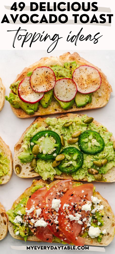 Avocado Tomato Toast, Easy Toast, Toast Recipe Breakfast, Tomato Toast, Avocado Toast Recipe, Healthy Brunch, Toast Toppings, Stuffed Avocado Healthy, Goat Cheese Salad