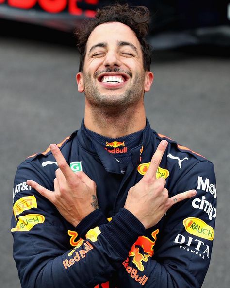 Daniel Ricciardo (@danielricciardo)  “Pole position 😝” Ricciardo F1, F1 Poster, Honey Badger, Daniel Ricciardo, Formula 1 Car, F1 Racing, Red Bull Racing, Racing Driver, F1 Drivers