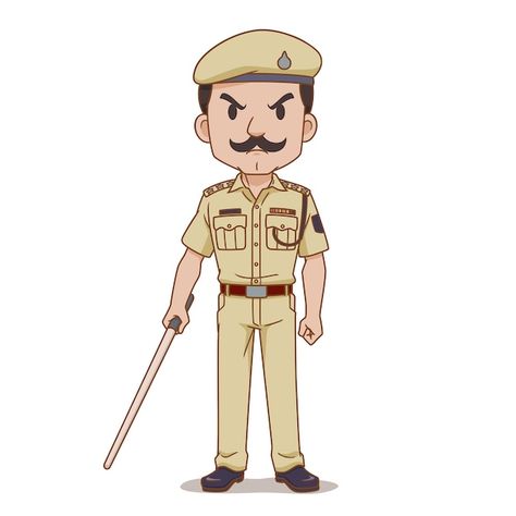 Police Art, Indian Police, Community Workers, Community Helper, Police Uniforms, Isometric Illustration, Cartoons Png, Community Helpers, Animation Background