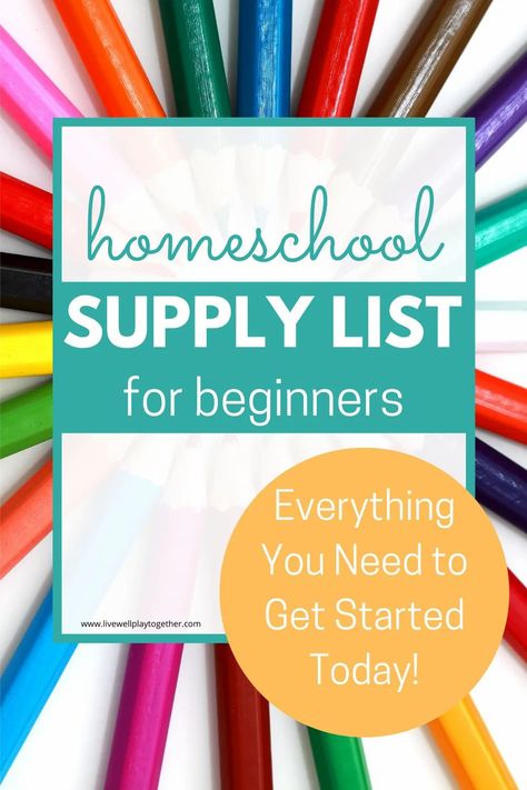 This homeschool supply list contains all the basic school supplies you need to get started learning at home.  If you are just getting started with homeschool and looking for a basic "what do I need for homeschooling right now" list, this is the list for you! Homeschool Supply List, First Day Of School Traditions, School Traditions, Magnetic Alphabet Letters, Preschool Workbooks, Homeschool Supplies, Quiet Time Activities, Free Preschool Printables, Letter Games