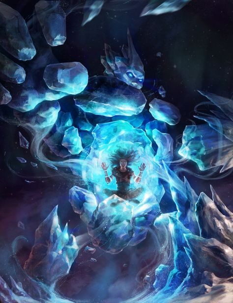 ArtStation - Ice golem, Darya kikiMORA Ice Golem, Ice Wizard, Ice Mage, Ice Aesthetic, Ice Monster, Magic Inspiration, Ice Powers, Ice Magic, Drawing Study