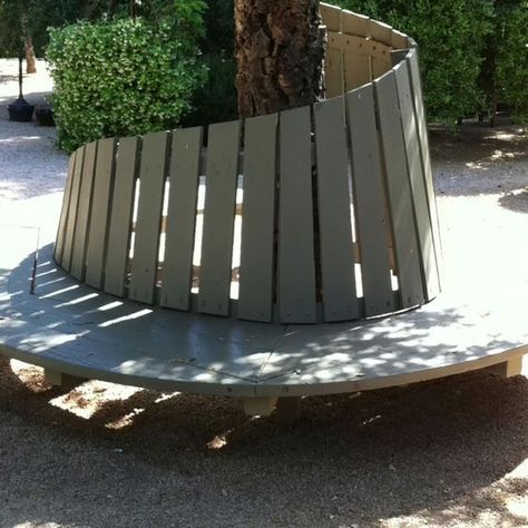 16 Creative Benches Around the Tree for Memorable Moments - Top Inspirations Tree Seating, Bench Around Trees, Acreage Landscaping, Outside Benches, Tree Seat, Landscaping Around Trees, Tree Bench, Outdoor Garden Bench, Garden Benches