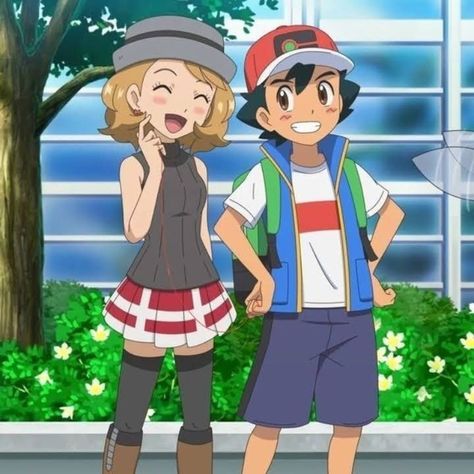 Ash And Serena, Ash Serena, Beautiful Moon Pictures, Pokémon Oras, Pokemon Couples, Pokemon Ash And Serena, Pokemon Backgrounds, Cool Pokemon Wallpapers, Ash Pokemon