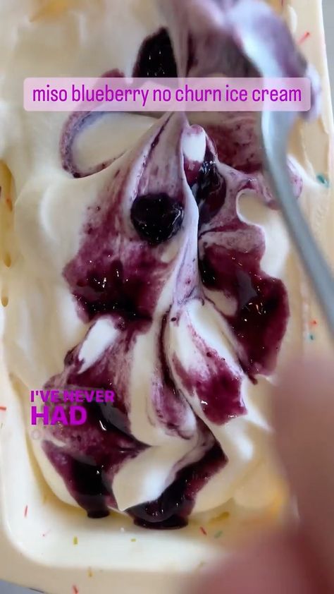 subtle asian baking (SAB)® (@subtleasian.baking) posted on Instagram: “Miso blueberry no churn ice cream (super easy recipe) by @katlieu For the blueberry compote, a large handful of blueberries, some brown…” • Jun 27, 2022 at 5:33pm UTC Asian Baking, Churn Ice Cream, Blueberry Compote, No Churn Ice Cream, Dancing In The Moonlight, Super Easy Recipes, Blueberries, Easy Recipe, Super Easy