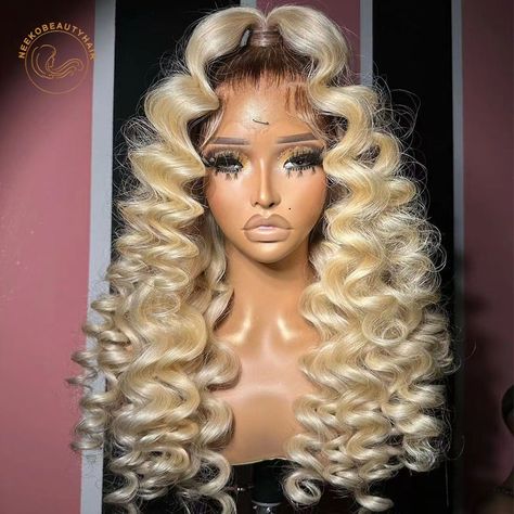 Ombre Blonde Colored Curly Lace Front Human Hair Wig Honey Blonde Color 613 13x6 HD Transparent Lace Frontal Wigs For Women Visit FaceBook for Exct Link Stretched Length: 10inches 12INCHES 14inches 16inches 18inches 20inches 22INCHES 24inches 26inches 28inches 30Inches 32inches 34inches Density: 4x4 wig 150 density 4x4 wig 180 density 13x4 wig 150 density 13x4 wig 180 density 13x6 wig 150 density 13x6 wig 180 density #explore #mothersday #gift #hair #thinhairstyles #thinhair 4x4 Wig, Honey Blonde Color, Aliexpress Hair, Mothersday Gift, Ombre Blonde, Lace Frontal Wigs, Janet Guzman, Frontal Hairstyles, Lace Front Human Hair