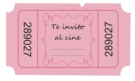 R egala estos hermosos boletos al chico que te gusta o a tu mejor amigo o amiga.   Lo único que tienes que hacer es descargar estos diseños... Vintage Train Ticket, Bf Gift, Admit One Ticket, Party Tickets, Ticket Design, Bf Gifts, Sleepover Ideas, Movie Themes, Movie Party