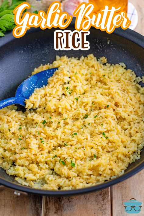 Easy Rice Side Dishes Simple, Best Minute Rice Recipes, Garlic And Butter Rice, Saucy Rice Dishes, Rice Recipe Side Dish, Minute Made Rice Recipes, Pasta And Rice Recipes, Buttered Rice Recipe Simple, Easy Creamy Rice Recipes