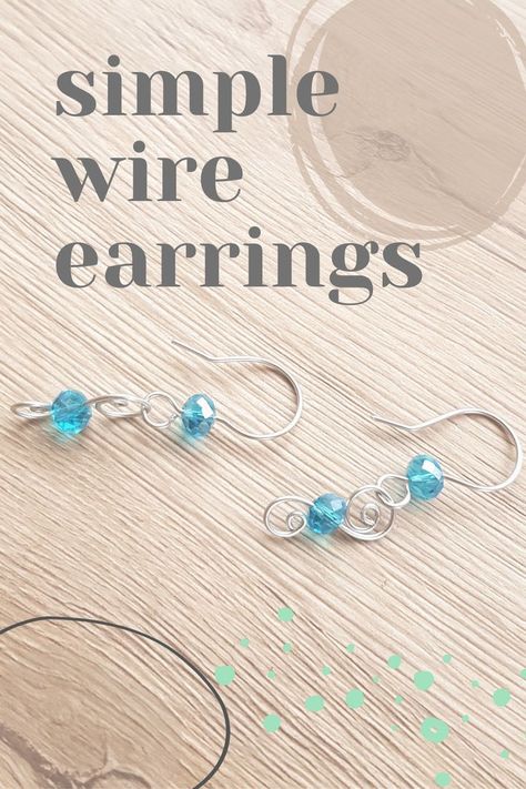 #jewelrymaking how to make earrings jewelry making for beginners #handmade_jewelry #wirejewelry Diy Jewelry Making Earrings, Handmade Jewelry Tutorials Earrings, Handmade Earrings Ideas Unique, How To Make Earrings For Beginners, Diy Earrings For Beginners, Wire Earrings Diy, Simple Wire Earrings, Making Earrings Diy, Jewelry Making For Beginners