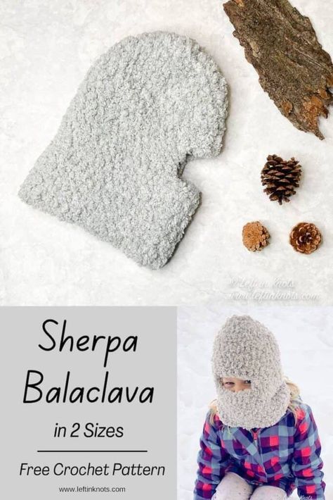 Crochet Face Cover Scarf, Crochet Face Covering, Balaclava Crochet Pattern Free, Crochet A Sun, Crocheting Hats, Wearable Crafts, Crochet Baby Cap, Crochet Balaclava, Crazy Crochet