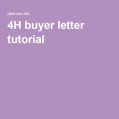 Buyer Letters For 4h, 4h Buyers Letters Ideas, 4h Pigs, 4h Activities, 4h Goats, Letter Tutorial, Ffa Ideas, Cow Pies, Pig Ideas