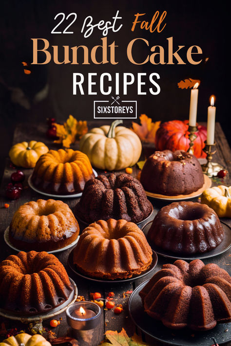 22 Best Fall Bundt Cake Recipes Best Fall Bundt Cake Recipes, Best Pumpkin Bundt Cake, Easy Halloween Bundt Cake, Mini Bundt Cakes For Fall, Pumpkin Streusel Bundt Cake, Bundt Cake Recipes Thanksgiving, Amazing Bundt Cake Recipes, Bundt Cake Recipes Almond, 7up Bundt Cake Recipe