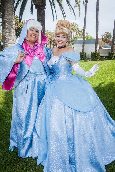 Decked-Out Cinderella! Without the eyeshadow tho lol the rest is perfect! Cinderella Fairy Godmother Costume, Disney Princess Adult Costume, Godmother Costume, Fairy Godmother Costume, Disney Princess Halloween Costumes, Cinderella Halloween Costume, Adult Disney Costumes, Disney Costumes Diy, Cinderella Fairy Godmother